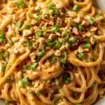 Easy Spicy Thai Peanut Noodles Recipe