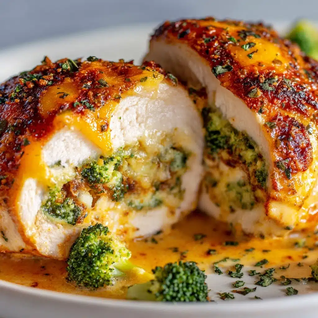 Broccoli Cheddar Stuffed Chicken Recipe - Recipe Image