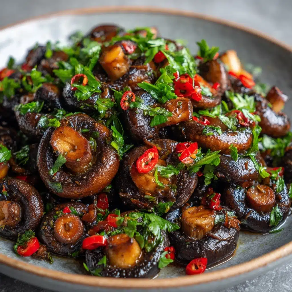 Crispy Chili Garlic Mushroom Recipe