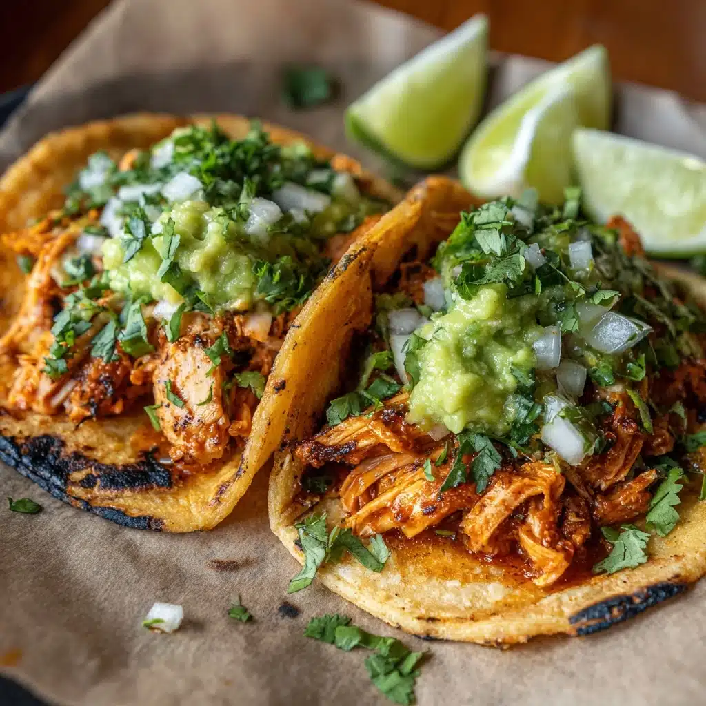 Crispy Poblano Chicken Tacos with Avocado-Jalapeño Salsa Recipe - Recipe Image