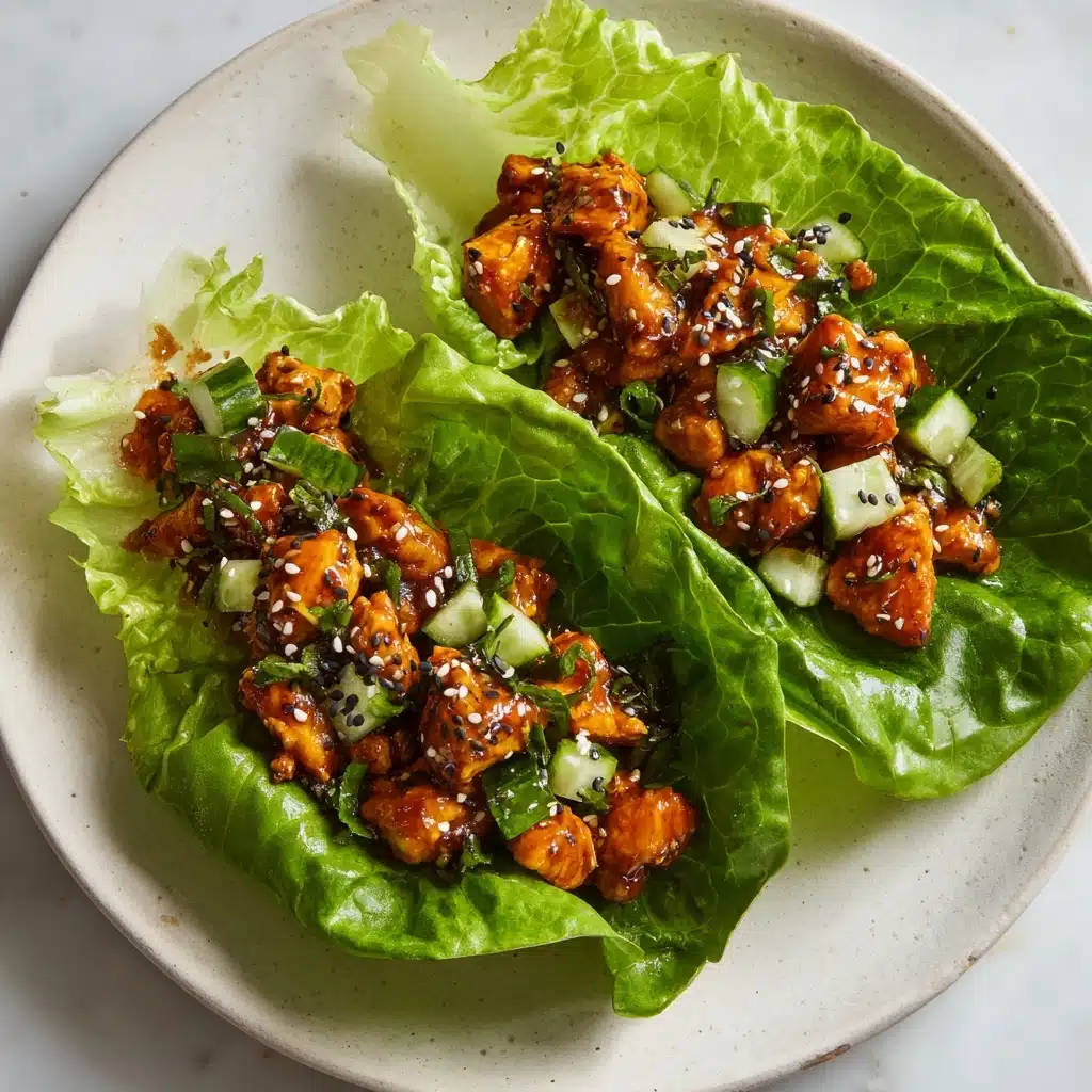 Teriyaki Chicken Lettuce Wraps Recipe