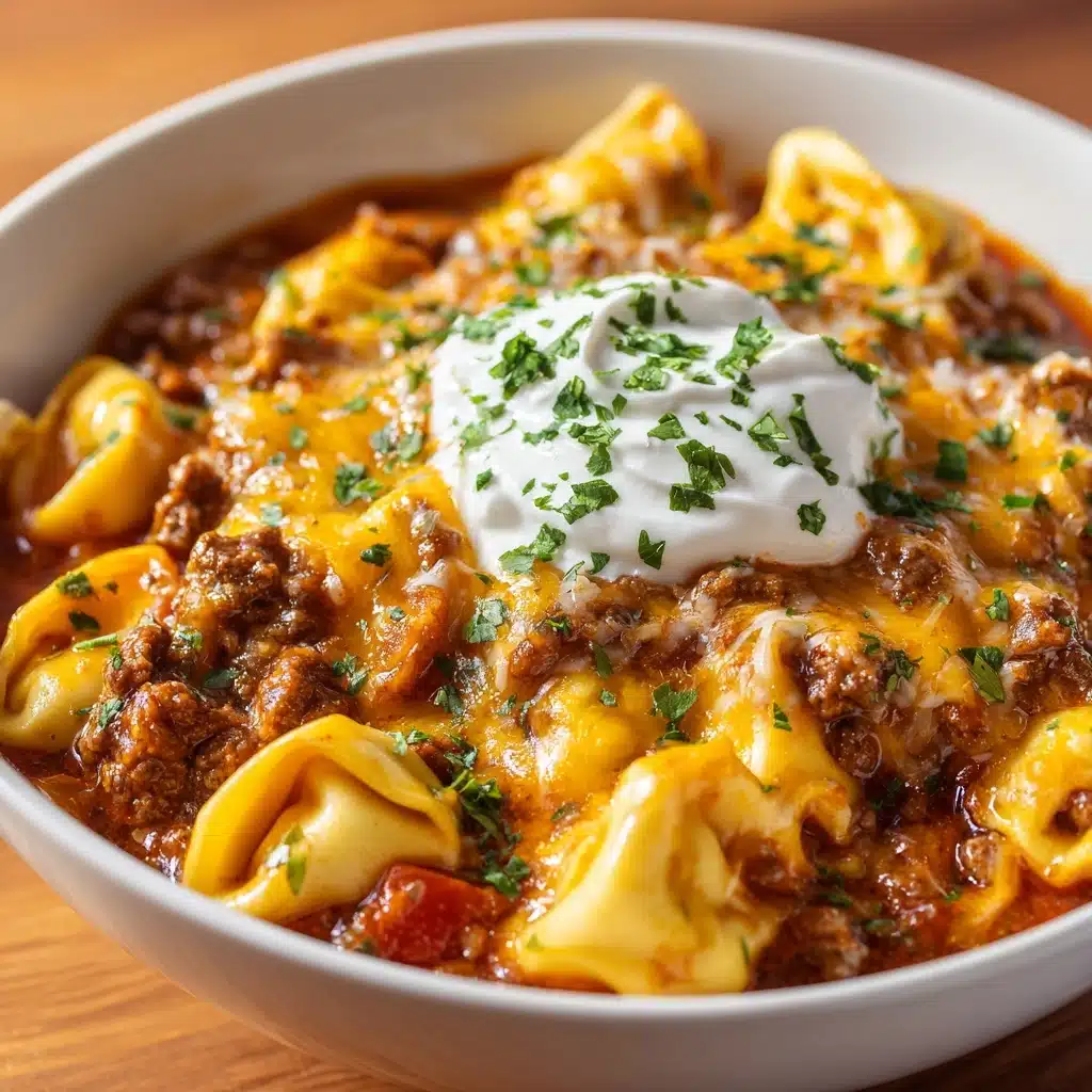 Cheesy Beef Enchiladas Tortellini Recipe