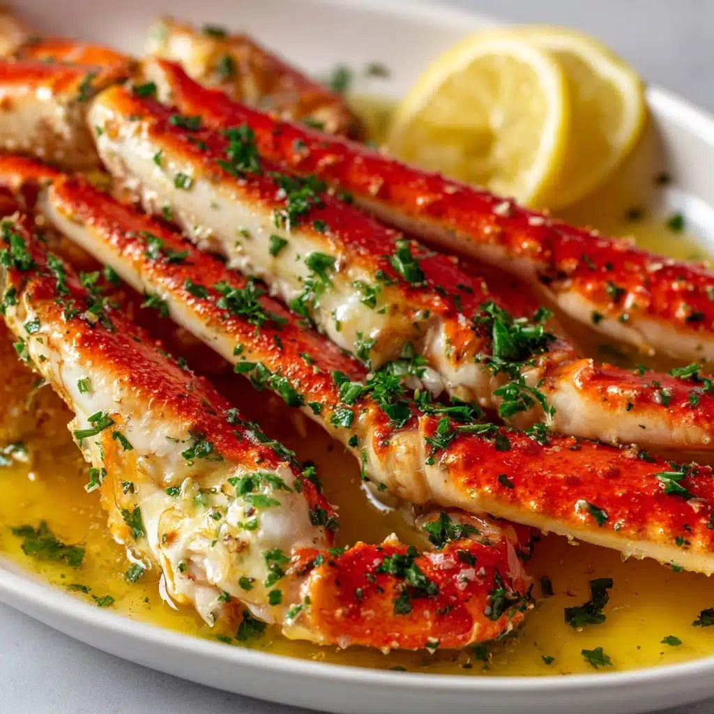 Baked Crab Legs in Butter Sauce Recipe - Recipe Image