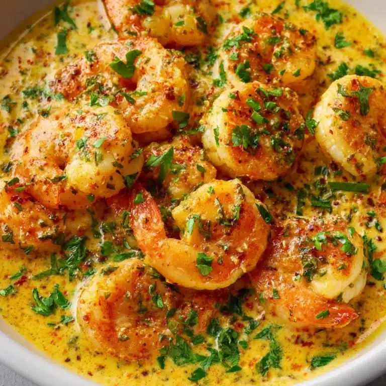 Sautéed Shrimp in Creamy Saffron Sauce Recipe