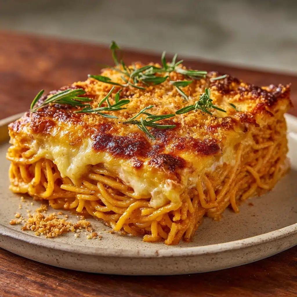 Cream Cheese Spaghetti Casserole Recipe - Recipe Image