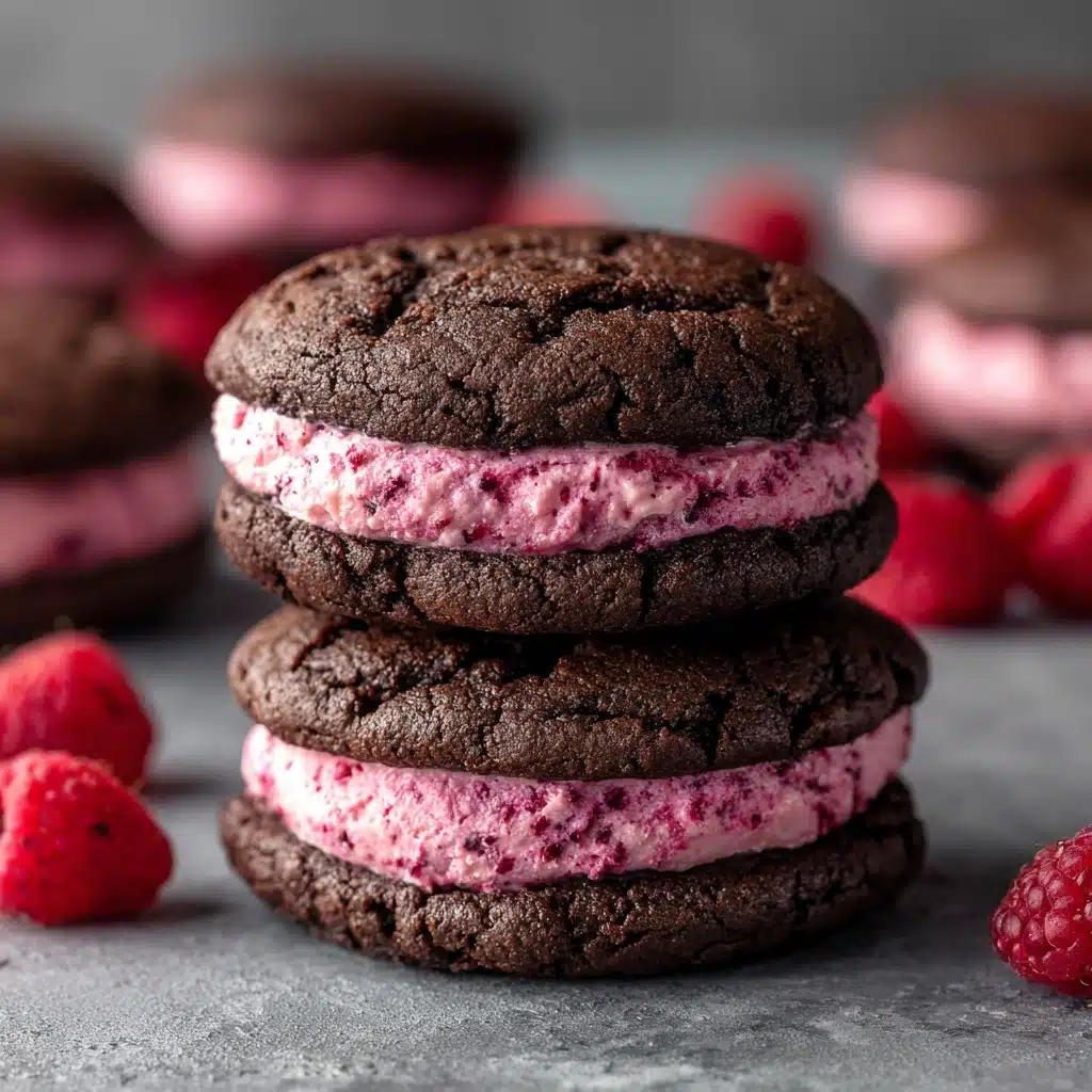 Chocolate Raspberry Sandwich Cookies Recipe - Recipe Image