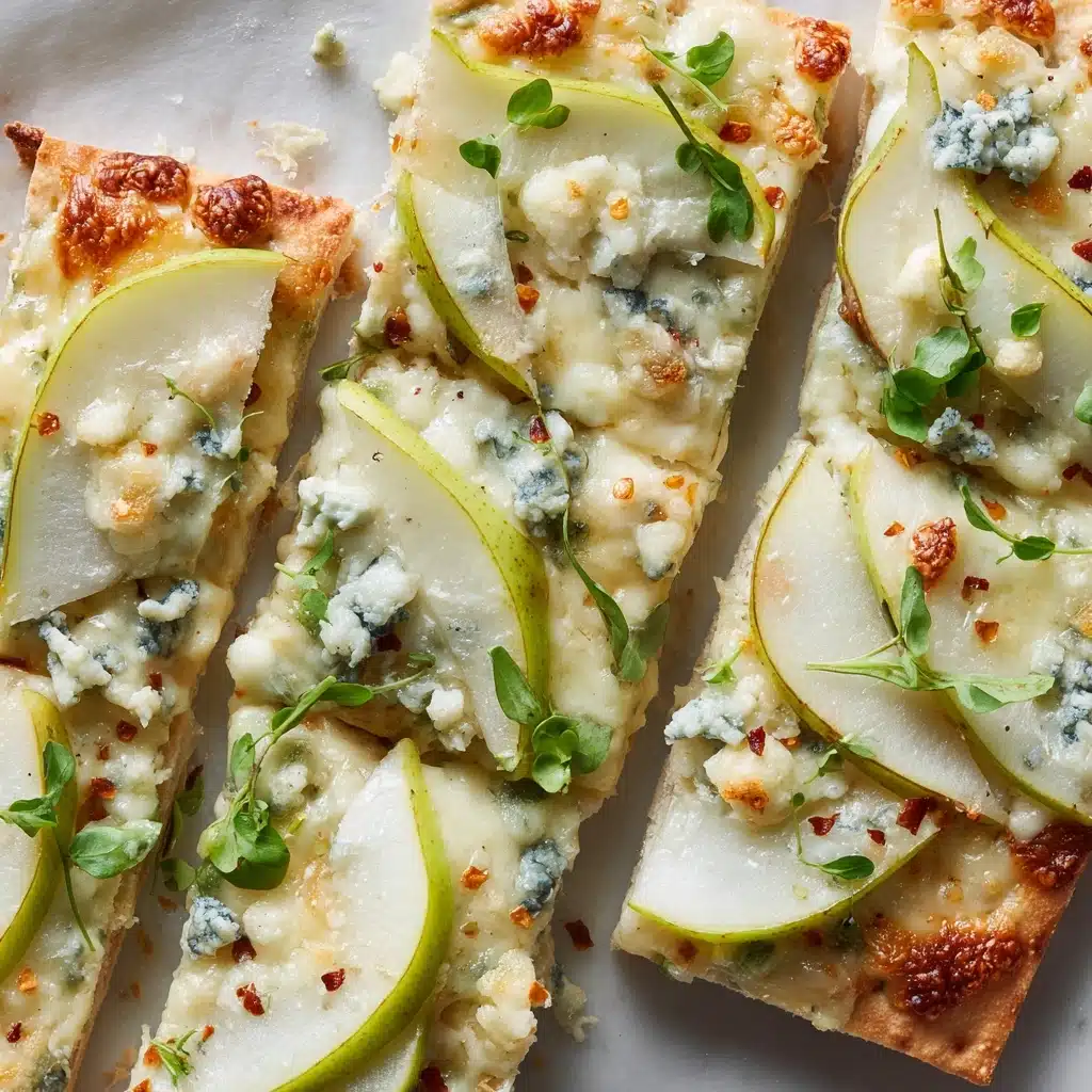 Pear and Gorgonzola Flatbread Recipe - Recipe Image