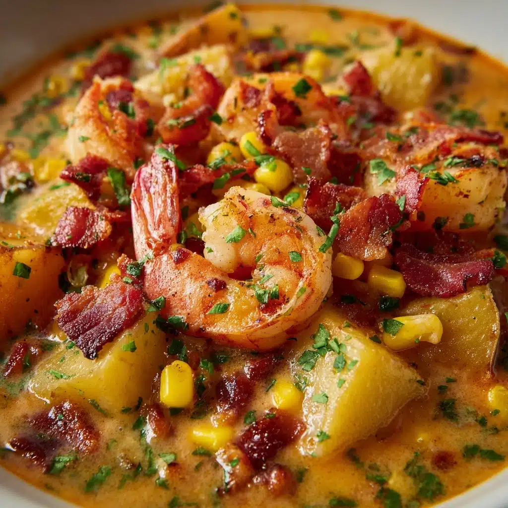 Creamy Potato Shrimp and Corn Chowder Recipe - Recipe Image
