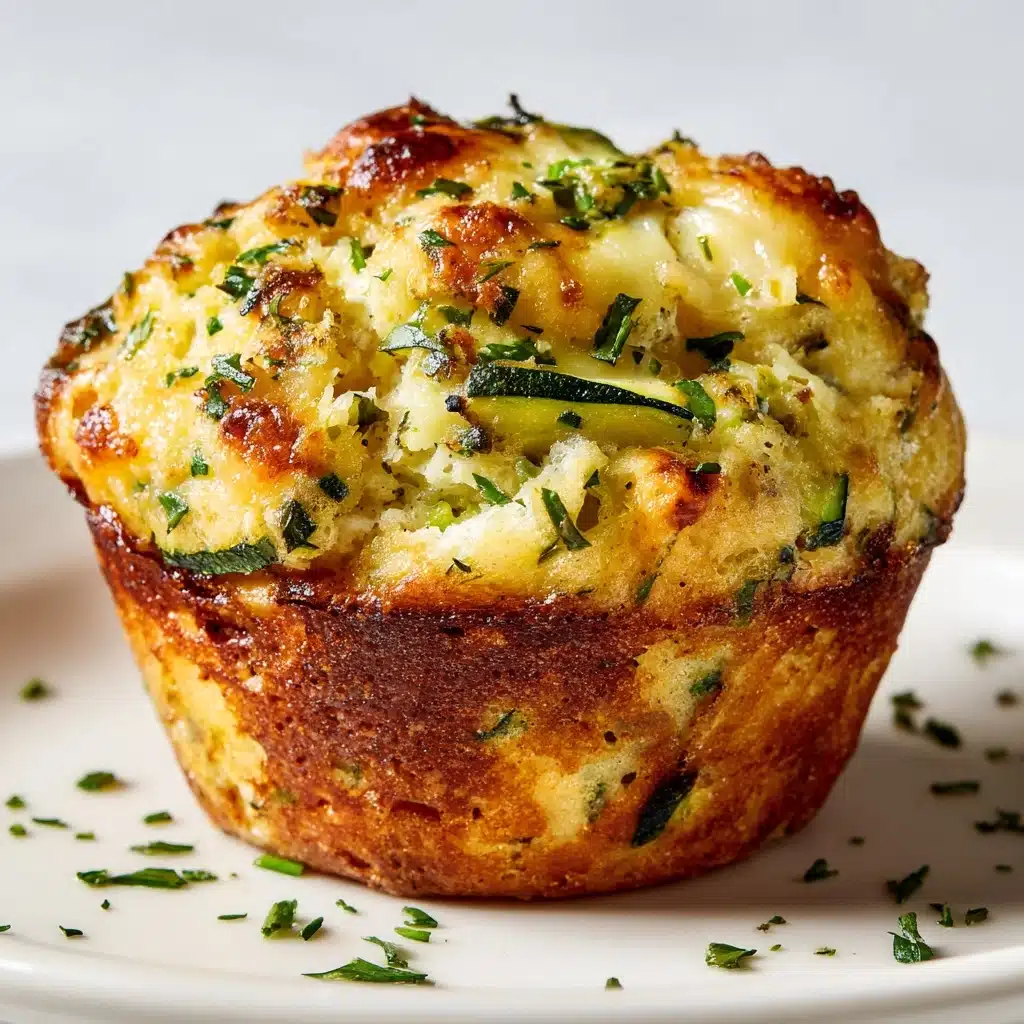 Chicken, Cheese, and Zucchini Muffins Recipe - Recipe Image