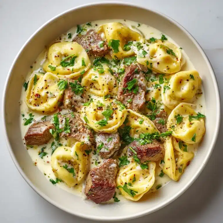 Beef Tortellini Alfredo Recipe
