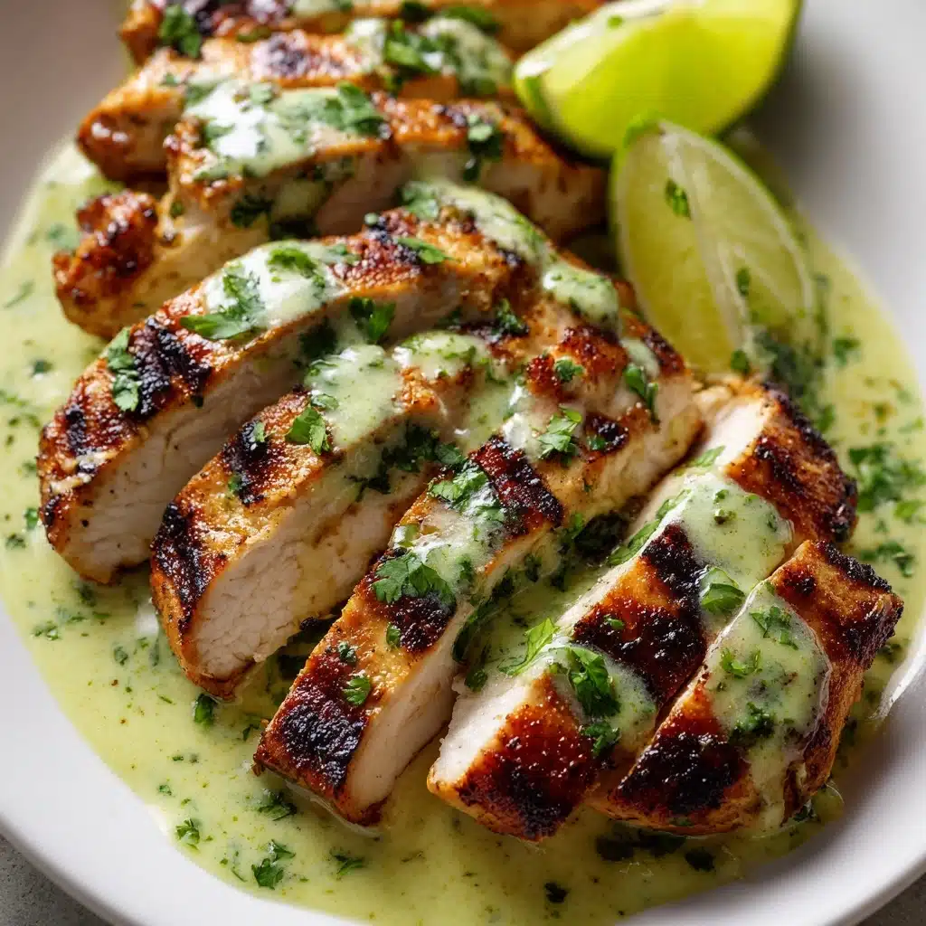Grilled Salsa Verde Pepper Jack Chicken Recipe - Recipe Image