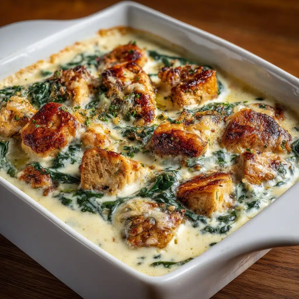 Chicken and Spinach Casserole with Cream Cheese Recipe - Recipe Image