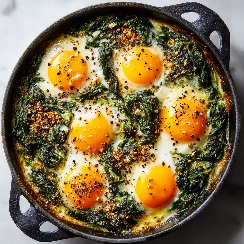 Baked Eggs Florentine Recipe - Recipe Image