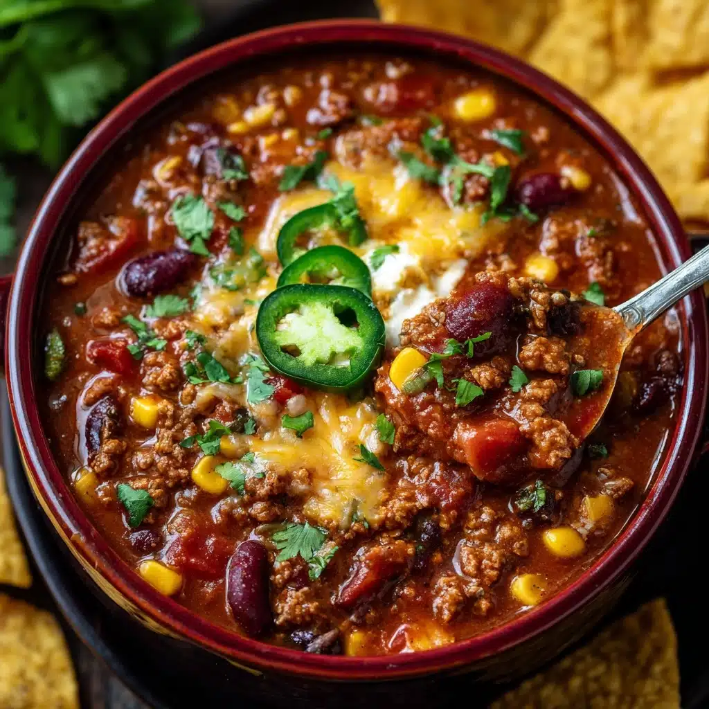 Cheesy Enchilada Chili Recipe