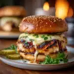 Chipotle Cheddar Chicken Burgers Recipe