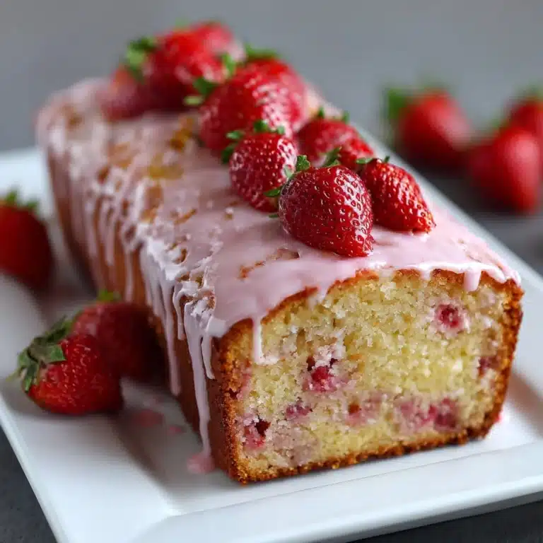 Strawberry Lemon Pound Cake Recipe