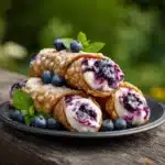 Blueberry Cream Cheese Egg Rolls Recipe