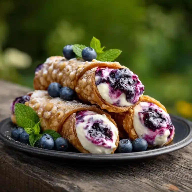 Blueberry Cream Cheese Egg Rolls Recipe