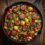 Summer Sausage Skillet with Andouille Sausage Recipe
