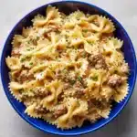 Creamy Beef and Bowtie Pasta Recipe