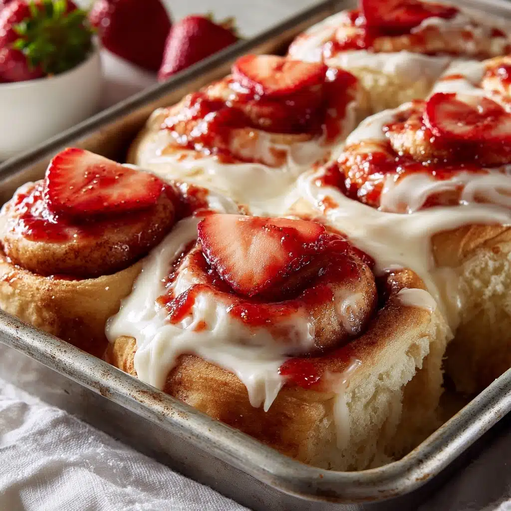 Strawberry Cheesecake Cinnabon Rolls Recipe - Recipe Image