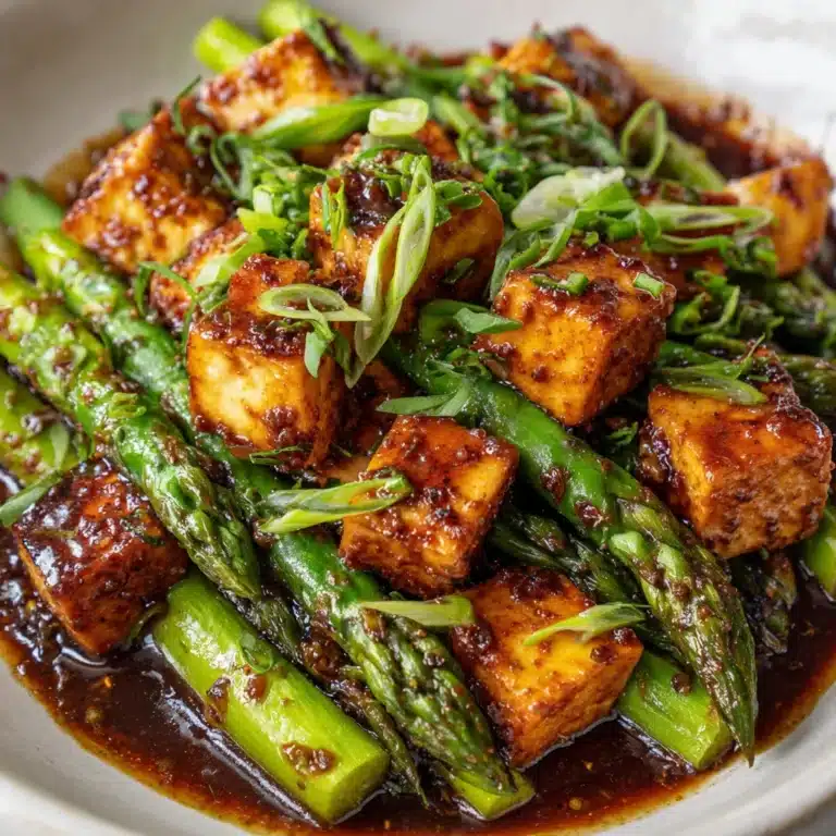 Miso-Chile Asparagus With Tofu Recipe