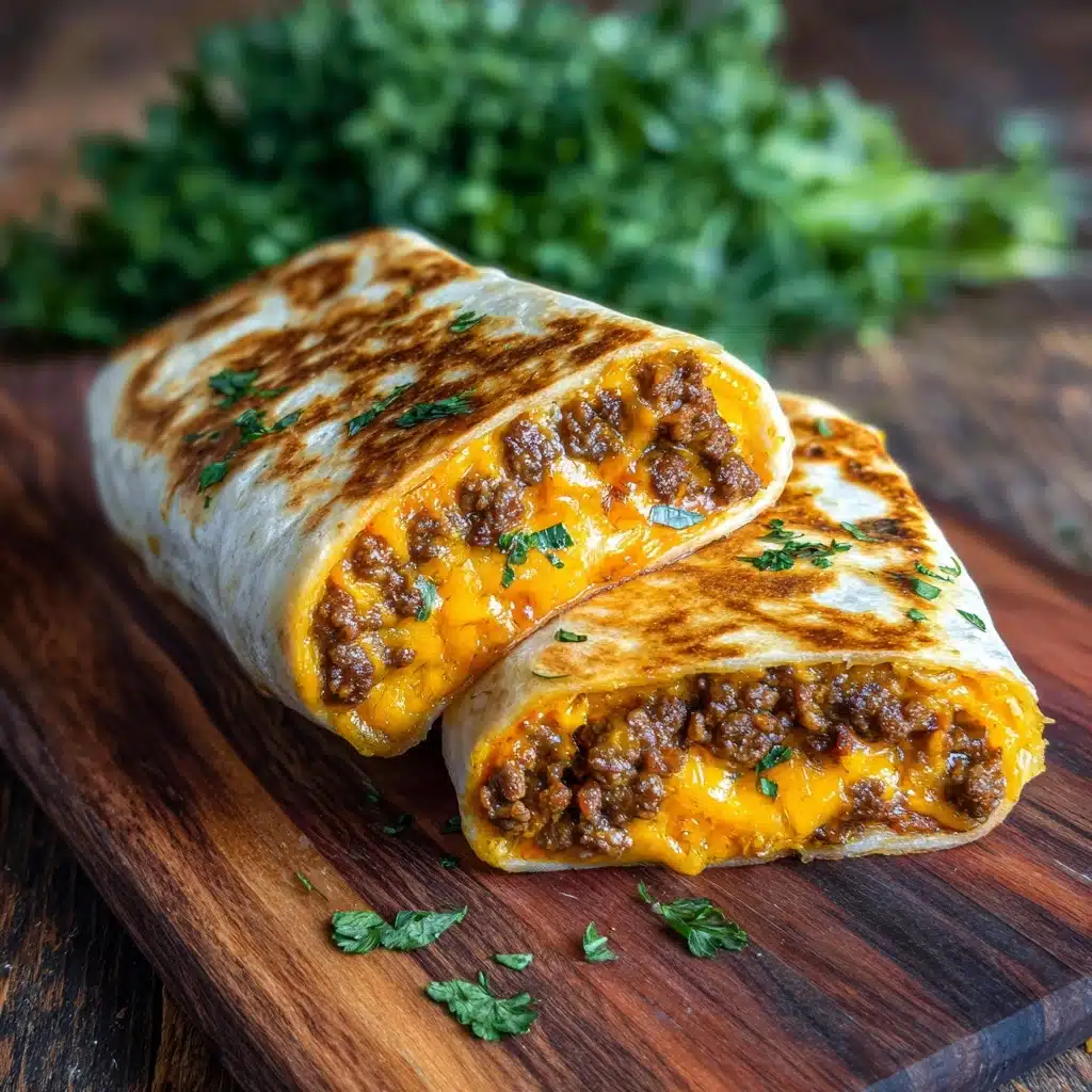 Garlic Butter Beef Cheeseburger Rollups Recipe - Recipe Image