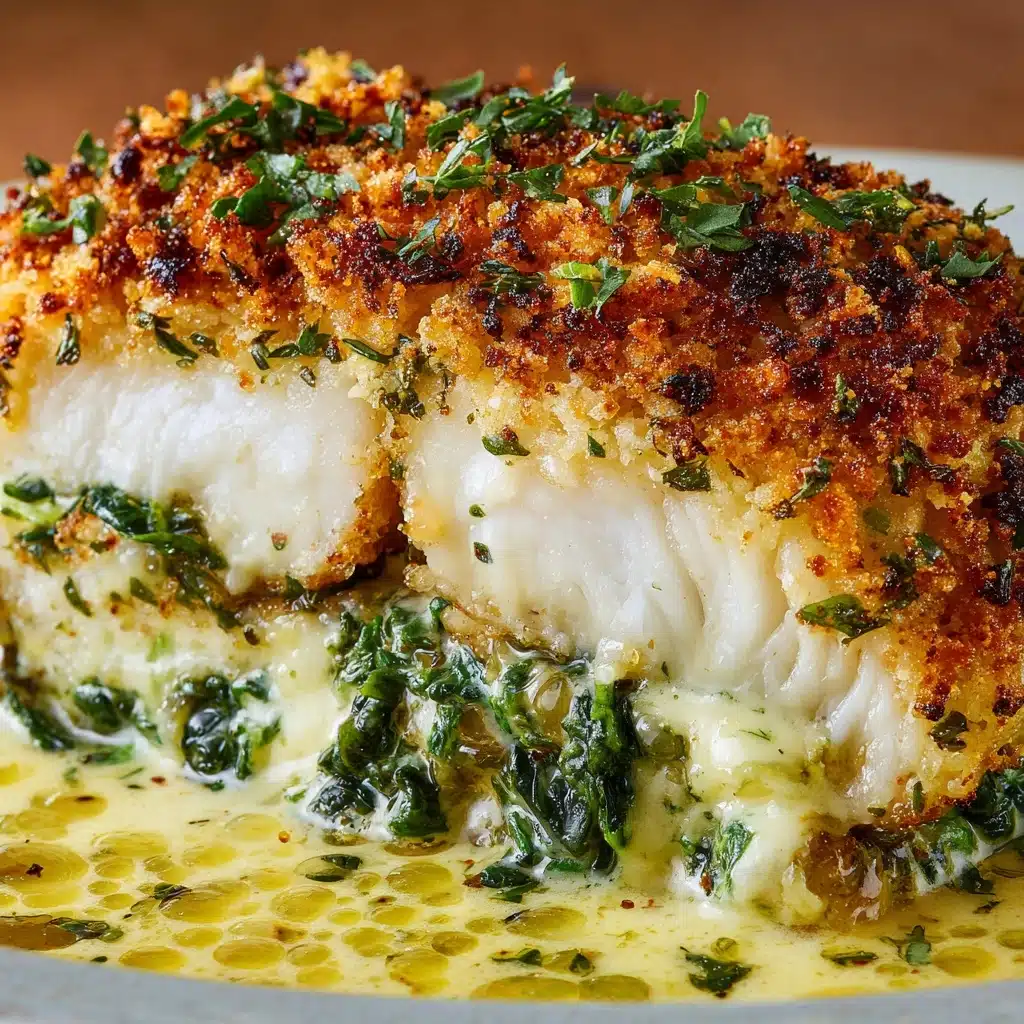 Stuffed Catfish with Cheese, Spinach, and Shrimp Recipe - Recipe Image