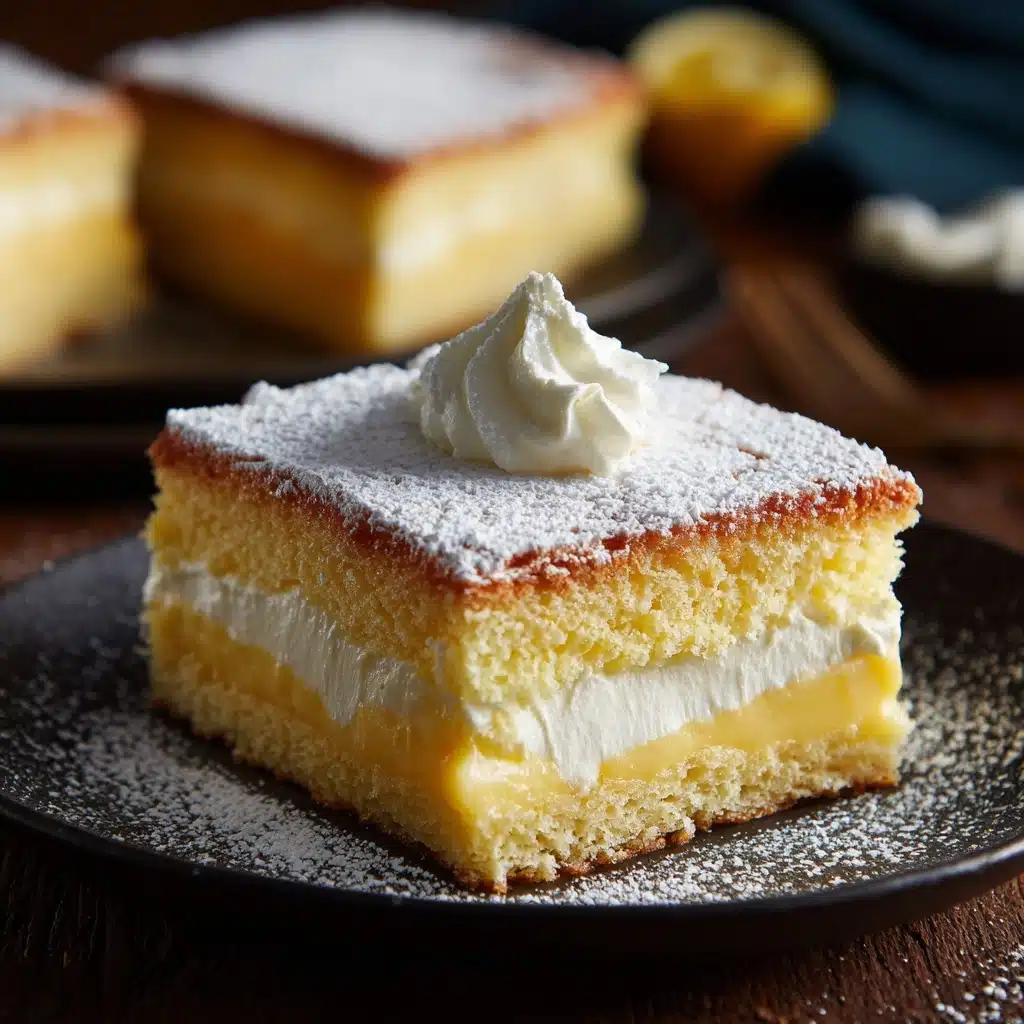 Vanilla Magic Custard Cake Recipe - Recipe Image