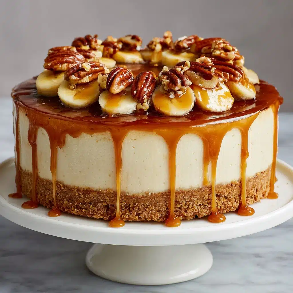 Banana Caramel Nut Cheesecake Recipe - Recipe Image