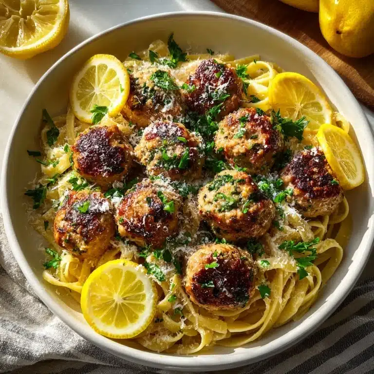 Chicken Piccata Meatballs Recipe