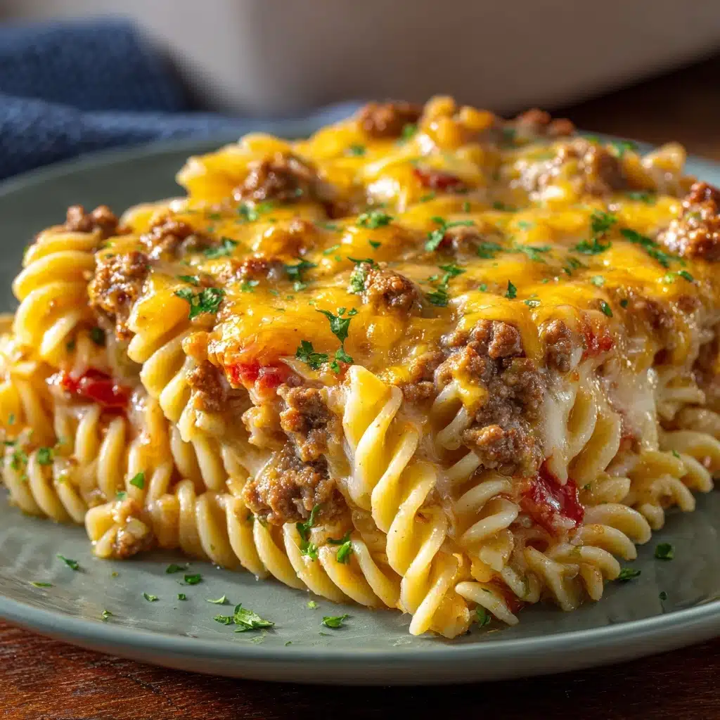 Creamy Ground Beef Pasta Recipe - Recipe Image