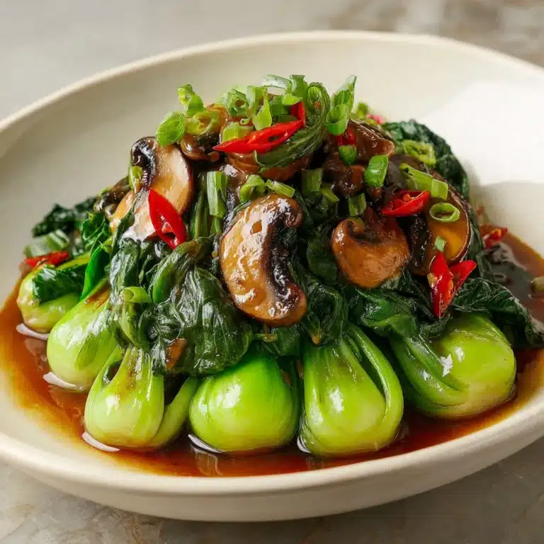 Bok Choy and Mushroom Stir Fry Recipe