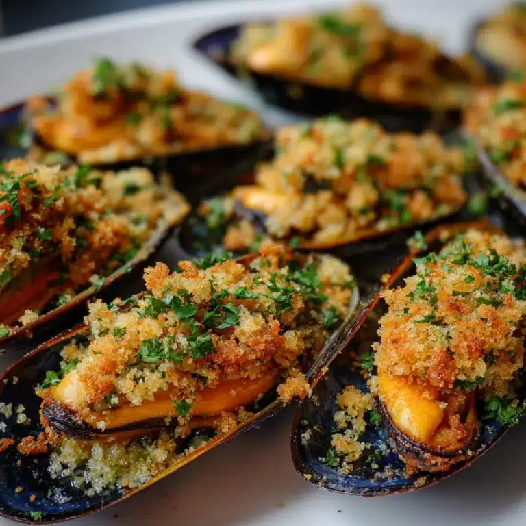 Corsican Stuffed Mussels (Moules Farcies) Recipe