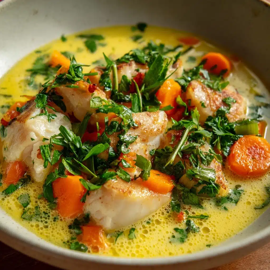 Zesty Coconut Lime Fish Soup Recipe - Recipe Image