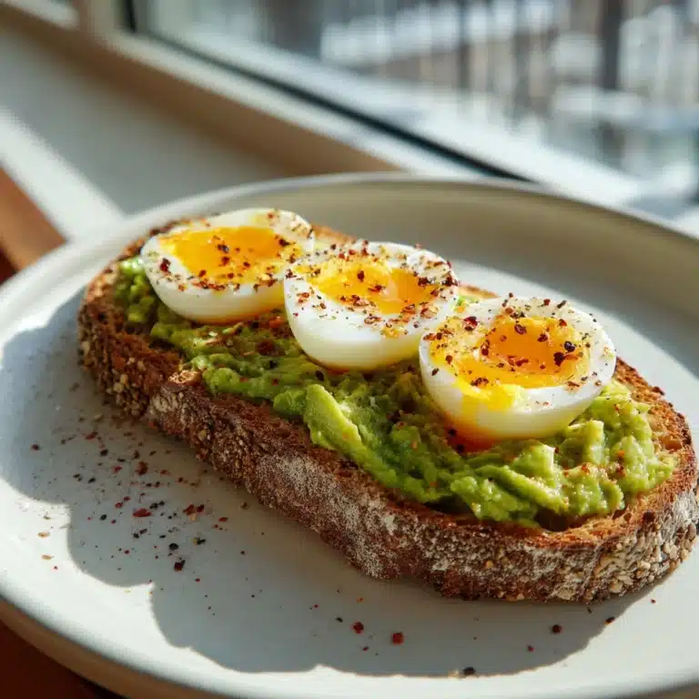 Smashed Avocado Egg Toast Recipe