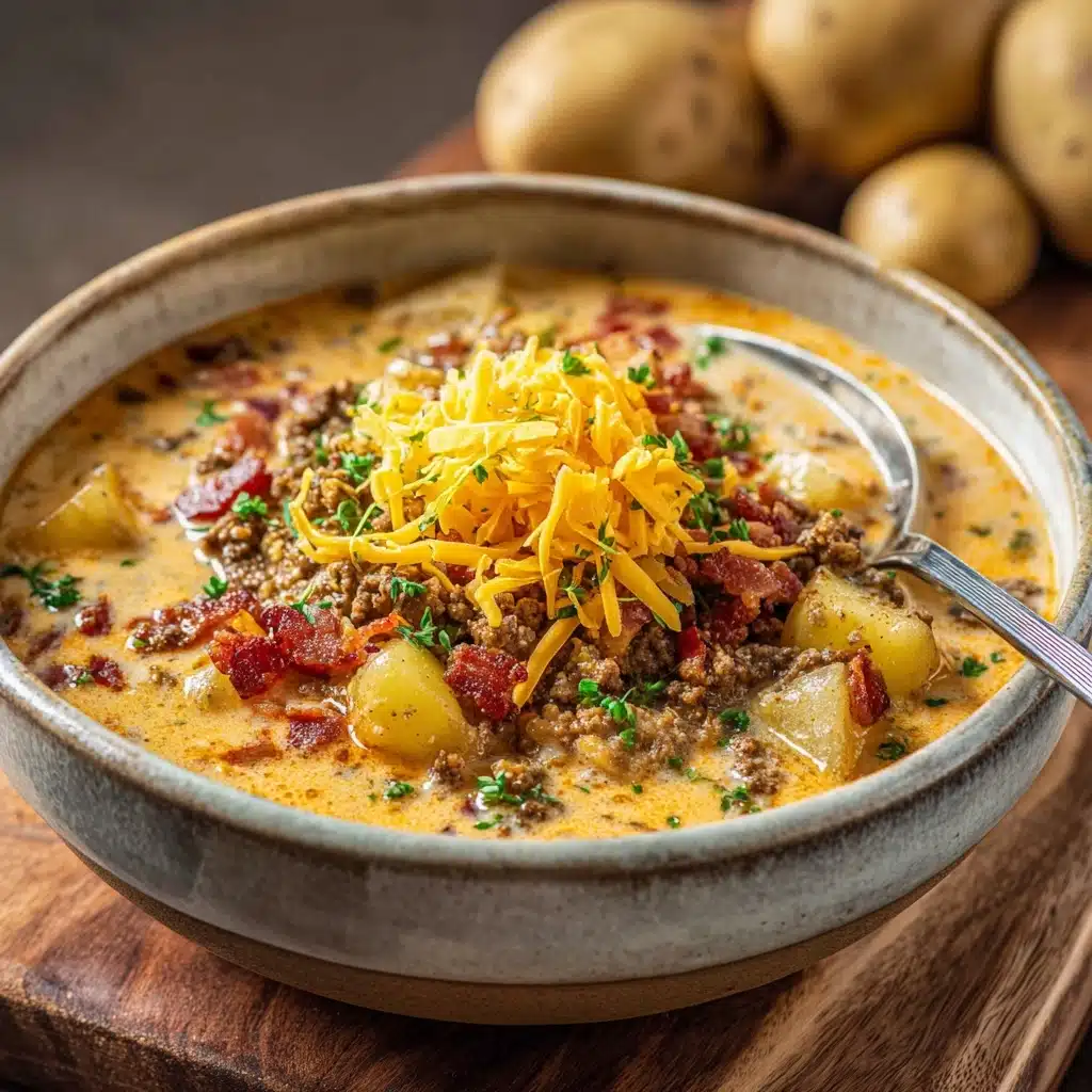 Easy Cheeseburger Soup Recipe