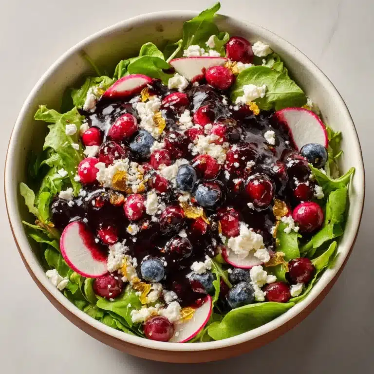 Cranberry Blueberry Salad with Blueberry Balsamic Dressing Recipe
