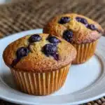 Keto Low-Carb Almond Flour Yogurt Blueberry Muffins Recipe