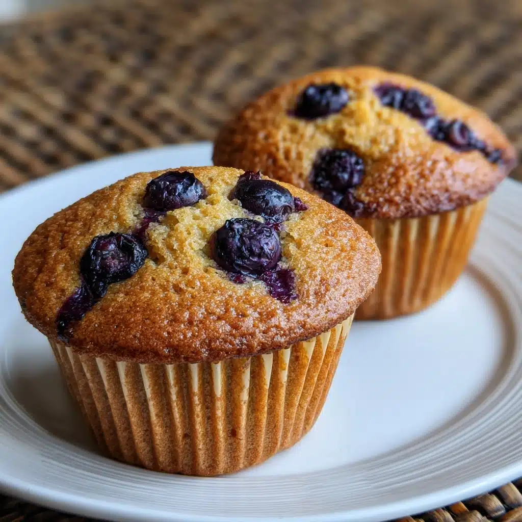 Keto Low-Carb Almond Flour Yogurt Blueberry Muffins Recipe