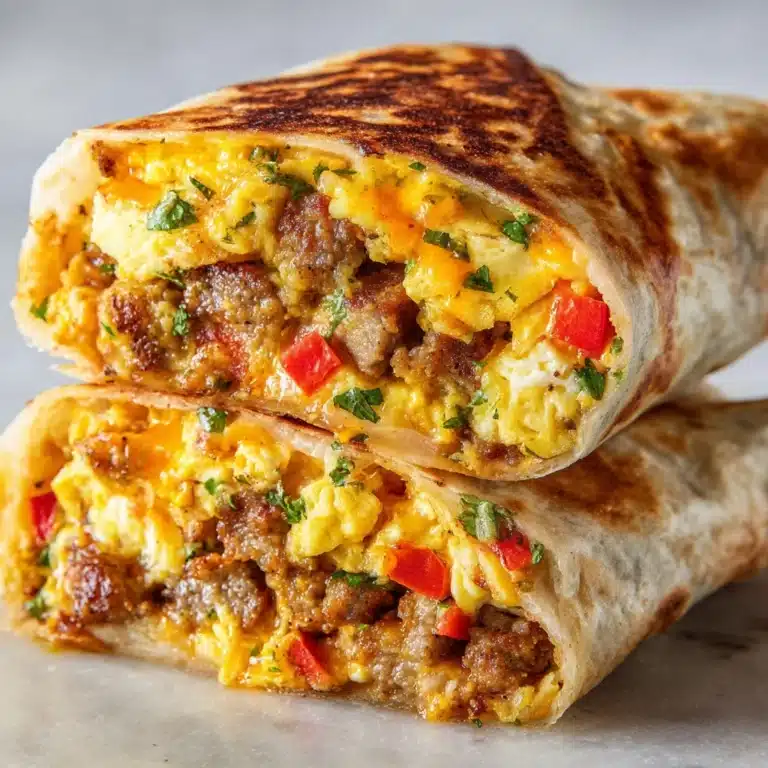 Freezer Breakfast Burritos Recipe