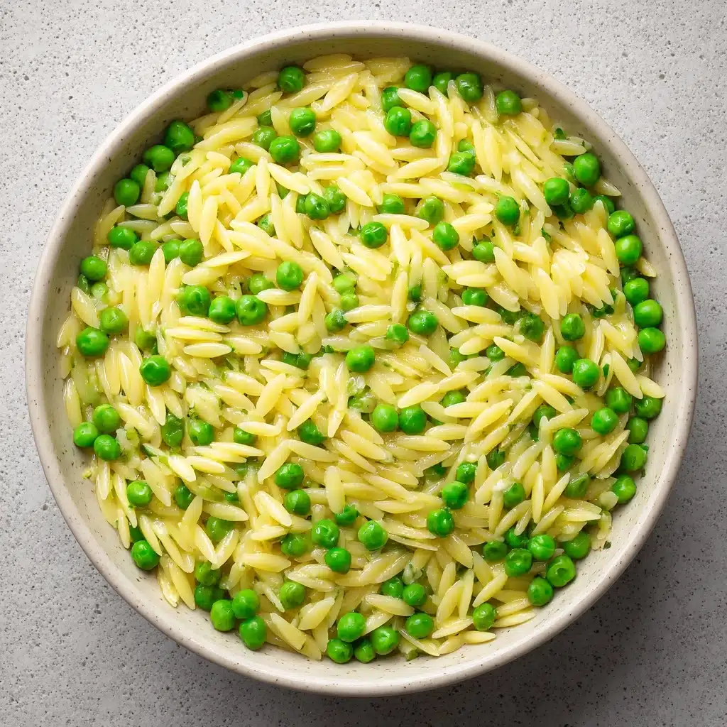 Creamy Parmesan Orzo with Peas Recipe