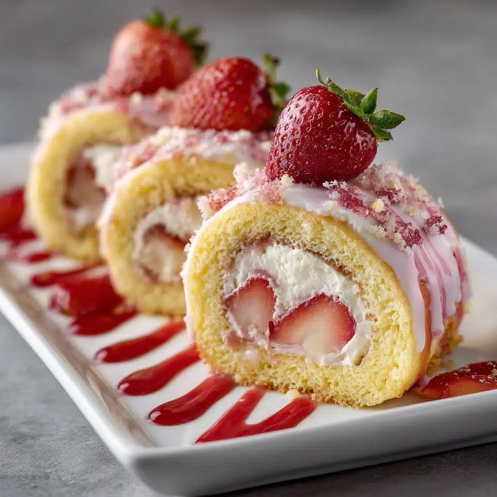 Strawberry Shortcake Sushi Recipe - Recipe Image