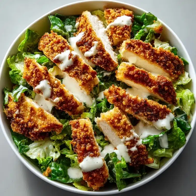 Crispy Chicken Caesar Salad Recipe