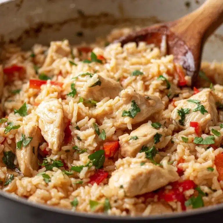 Easy One Pot Queso Chicken and Rice Recipe