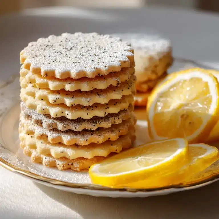 Lemon Poppy Seed Shortbread Cookies Recipe
