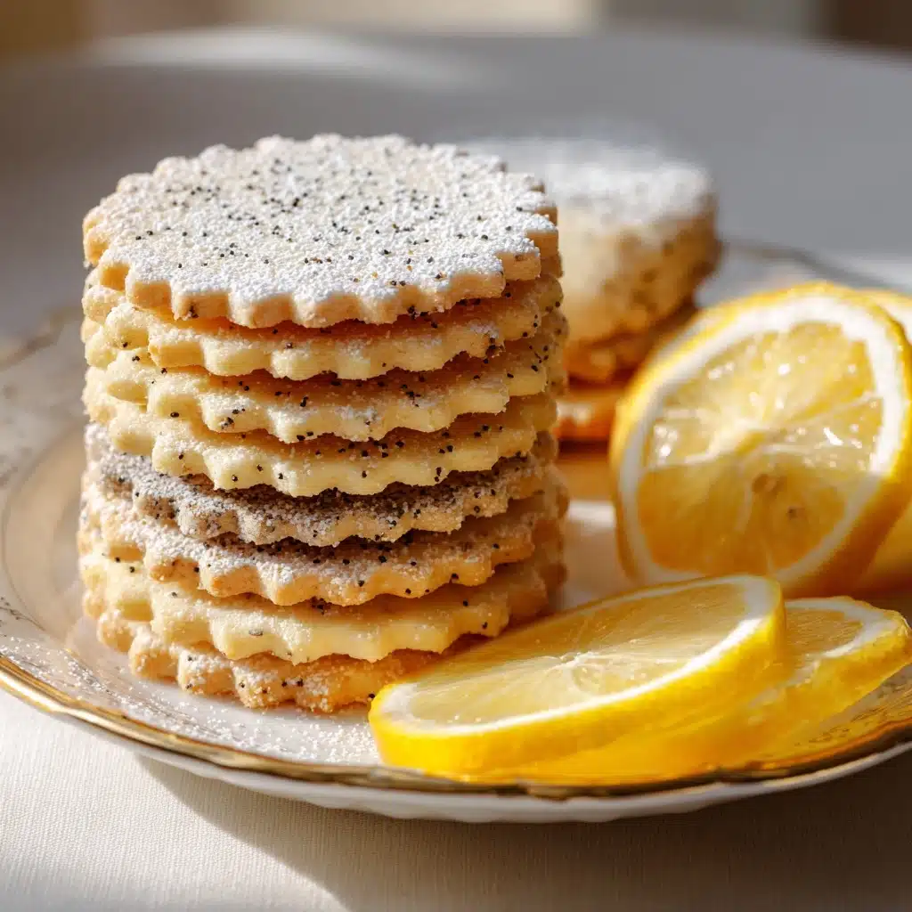 Lemon Poppy Seed Shortbread Cookies Recipe