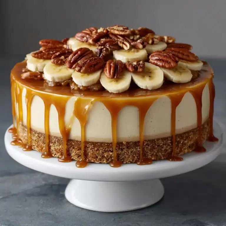 Banana Caramel Nut Cheesecake Recipe
