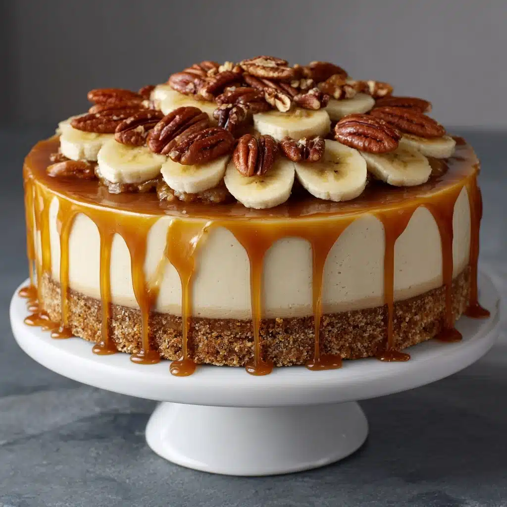 Banana Caramel Nut Cheesecake Recipe