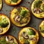 Veggie-Packed Broccoli & Mushroom Egg Cups Recipe